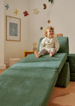 Spielsofa Cord Tannen Grün