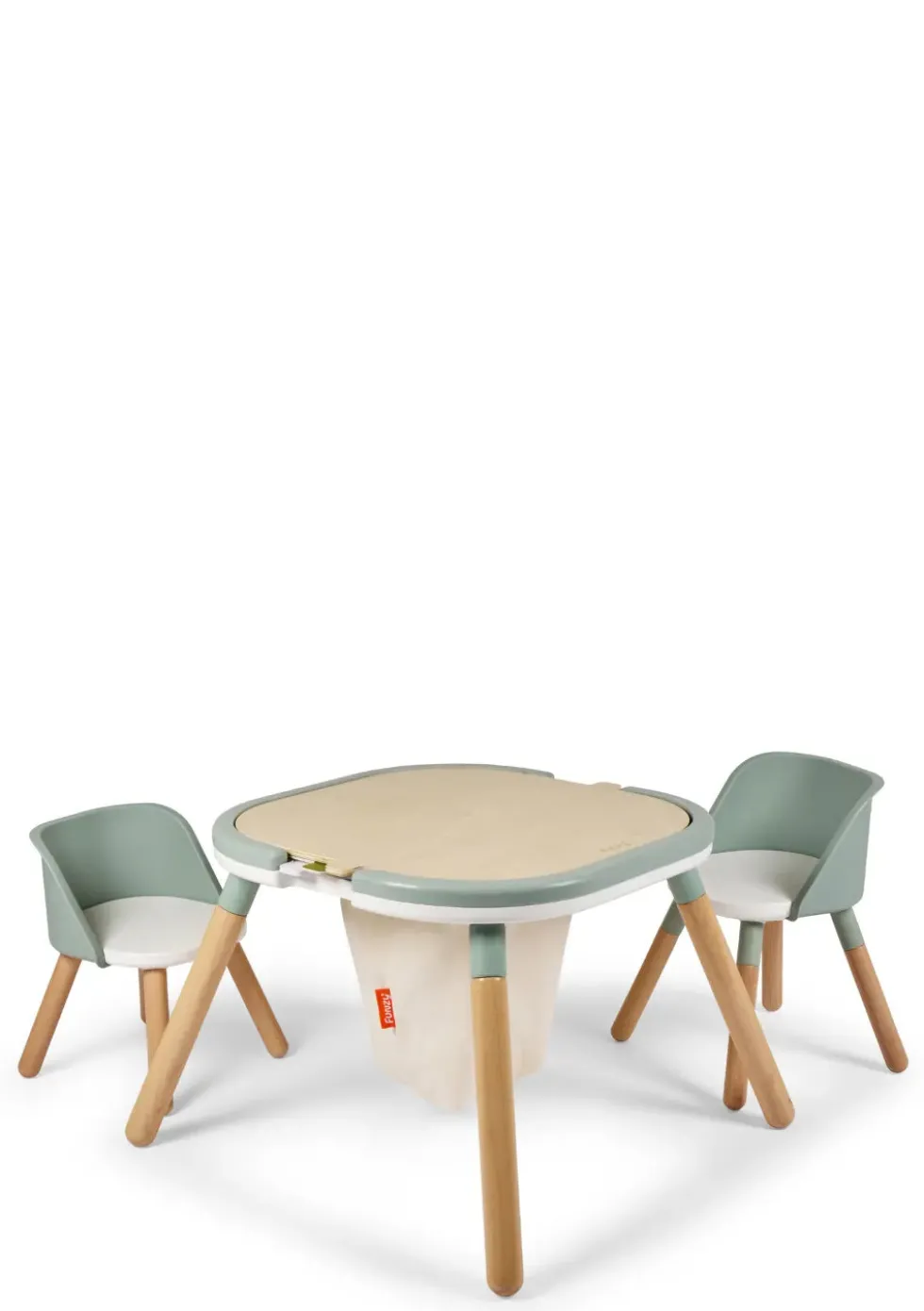 Spieltisch & Stühle Set Pastell Grün