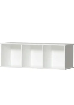 Standregal 'Wood' horizontal 3 x 2 / weiß mit Sockel