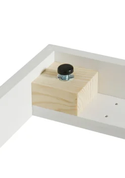 Standregal 'Wood' horizontal 3 x 2 / weiß mit Sockel