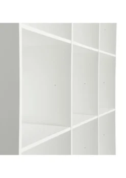 Standregal 'Wood' vertikal 3 x 5 / weiß mit Sockel