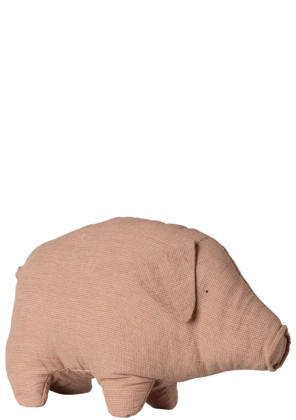 Stofftier 'Polly Pork' rosa-kariert medium