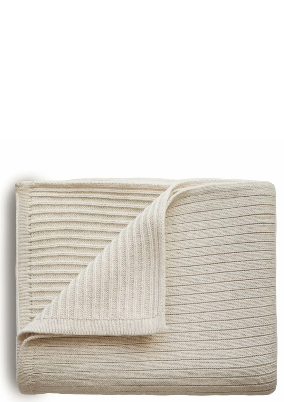 Strick-Babydecke Beige Melange