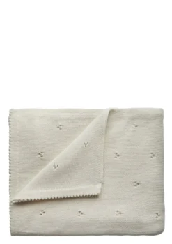 Strick-Babydecke 'Pointelle Ivory'