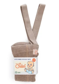 Strumpfhose mit Trägern ohne Fuß peanut blend