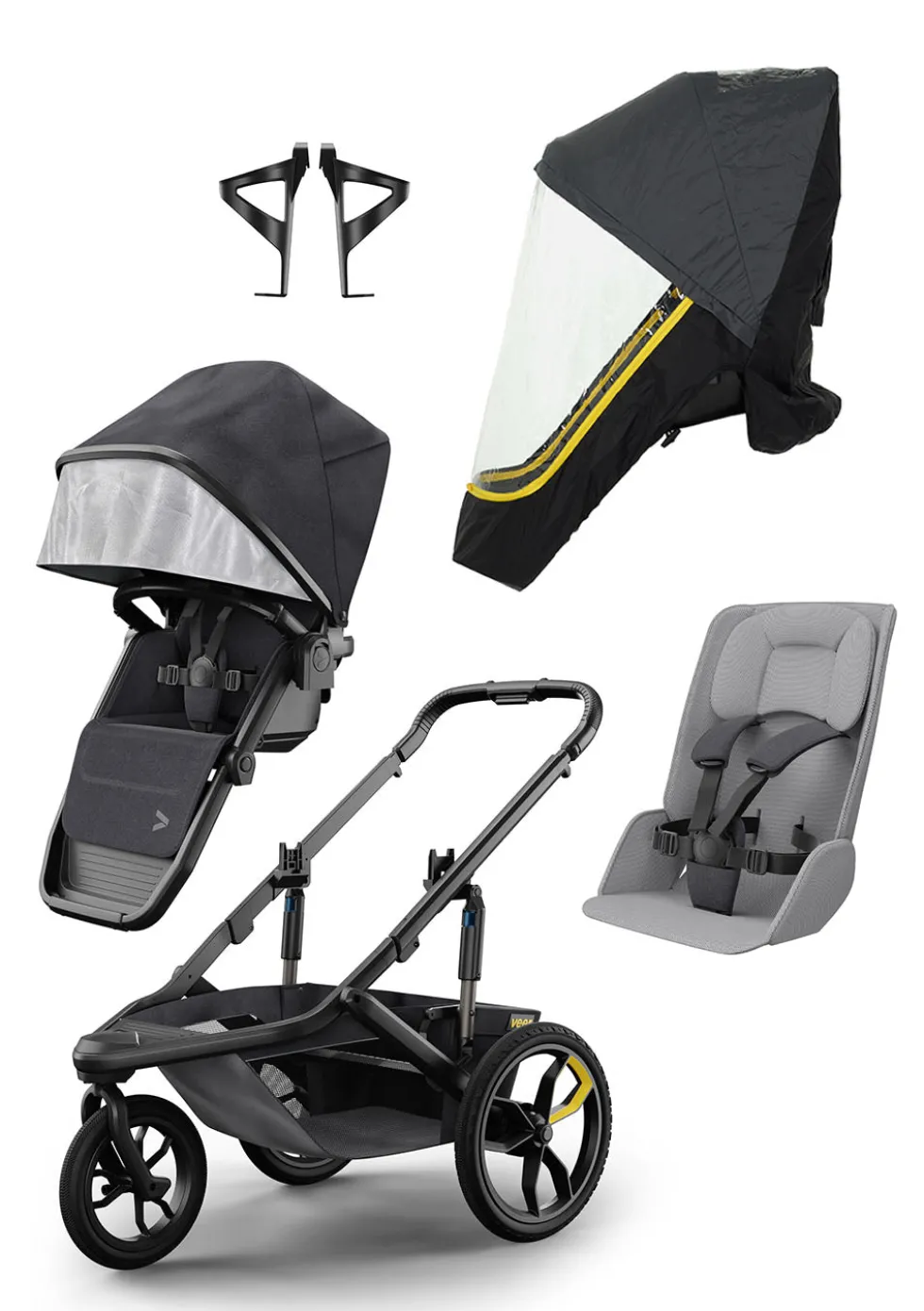 Switchback Switch&Jog Sport-Set dunkelgrau / schwarz