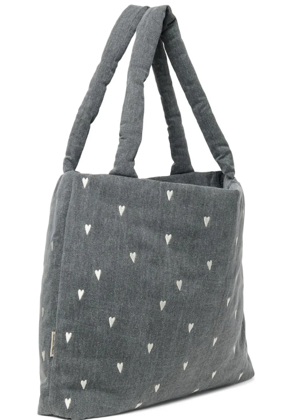 Tasche 'Grey Denim Mom-Bag' Hearts