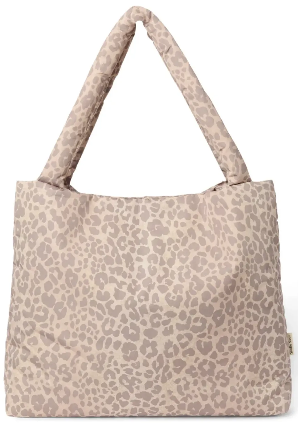 Tasche 'Puffy Mom-Bag' Beige Leopard