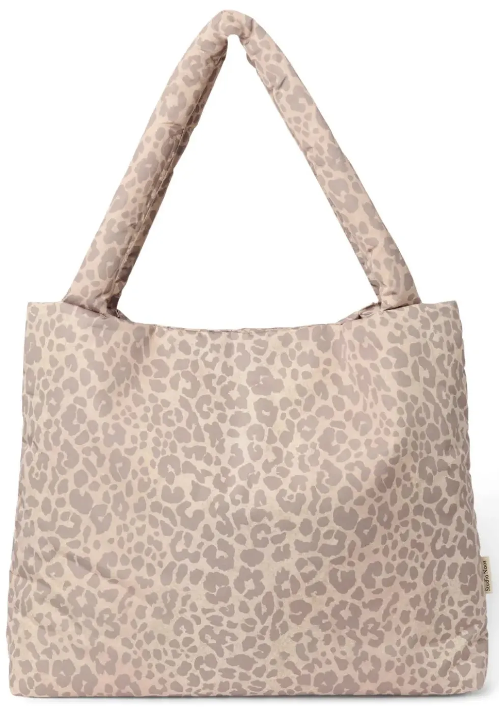 Tasche 'Puffy Mom-Bag' Beige Leopard