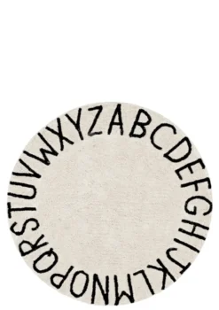 Teppich mit Buchstaben 'ABC' waschbar Ø 150 cm