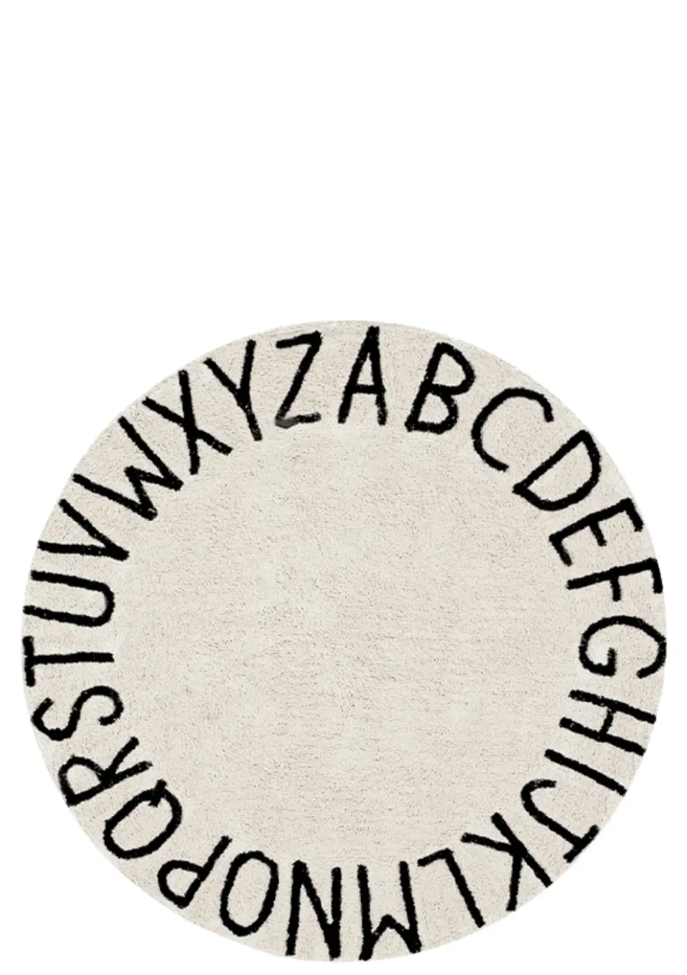 Teppich mit Buchstaben 'ABC' waschbar Ø 150 cm