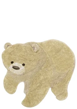 Teppich mit Tiermotiv 'Bear' waschbar 122 x 120 cm