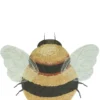 Teppich mit Tiermotiv 'Bee' Honey / Black / Natural waschbar 150 x 115 cm
