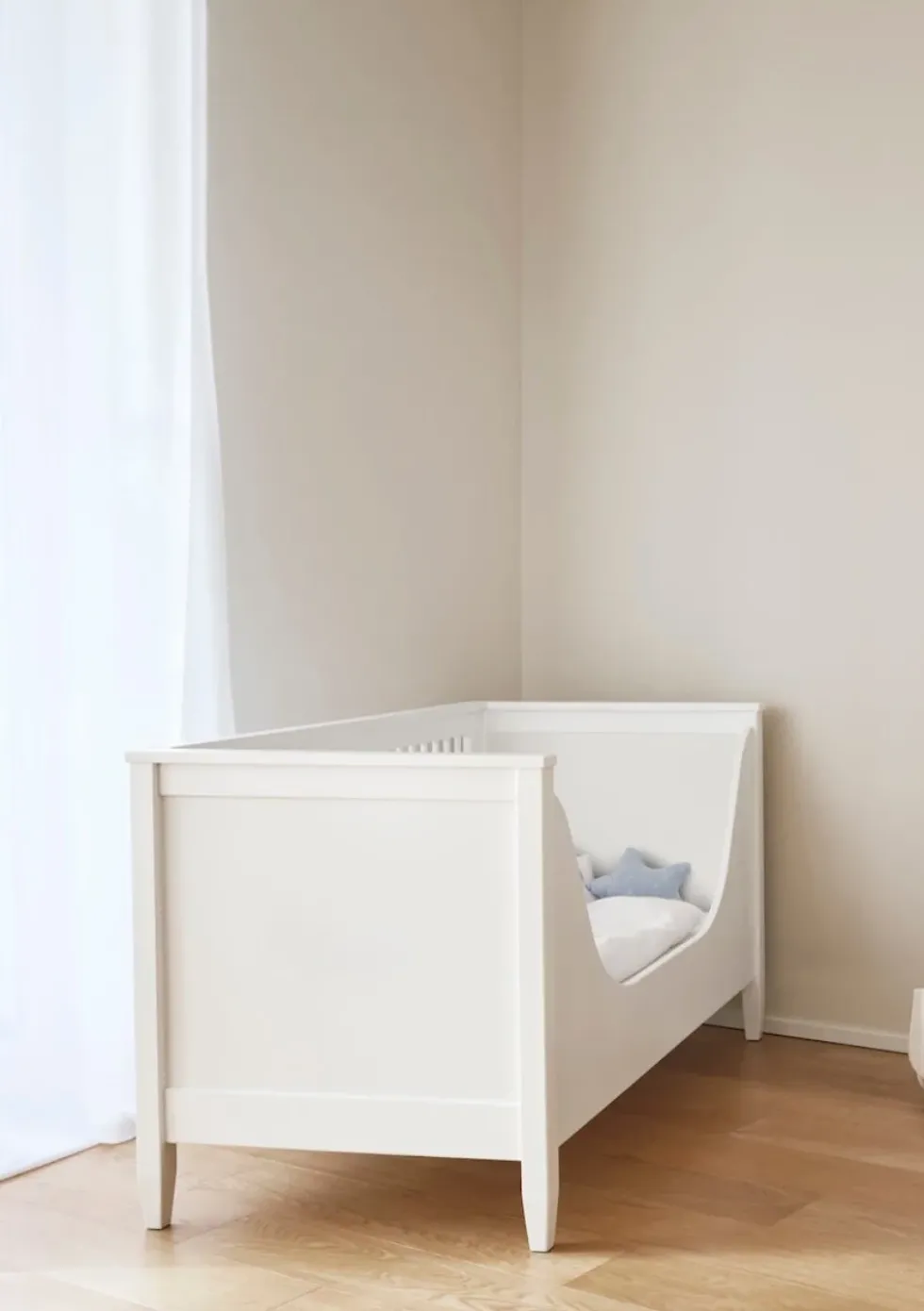 Umbausatz Babybett zu Kleinkindbett weiß