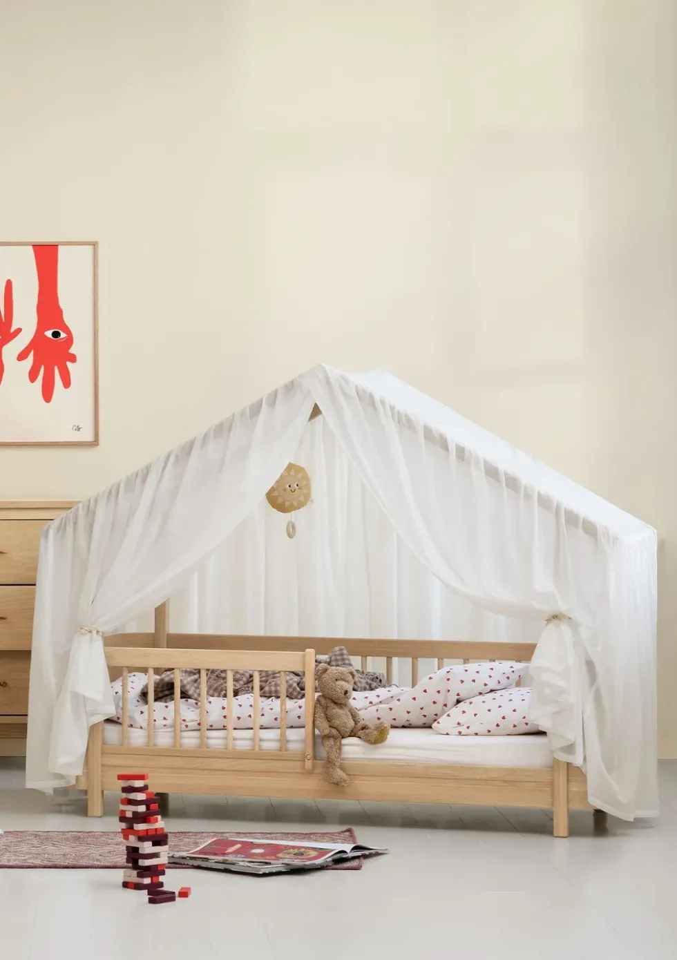 Umbauset für 'Wood Mini+' Babybett zum Hausbett Eiche