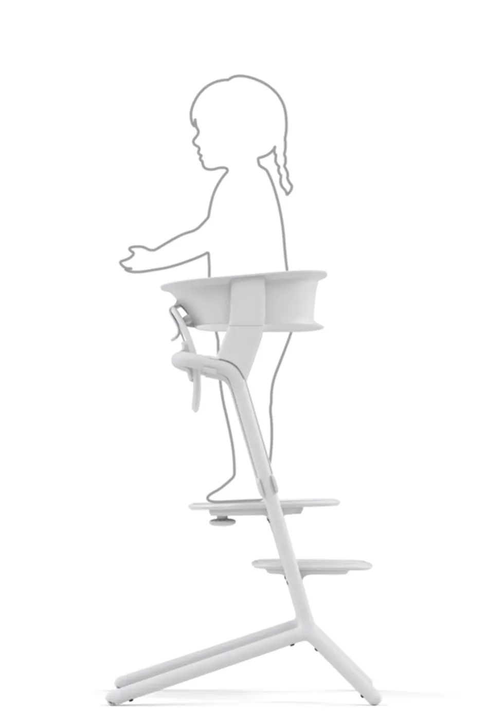 Umbau-Set zum Lernturm 'Lemo' All White