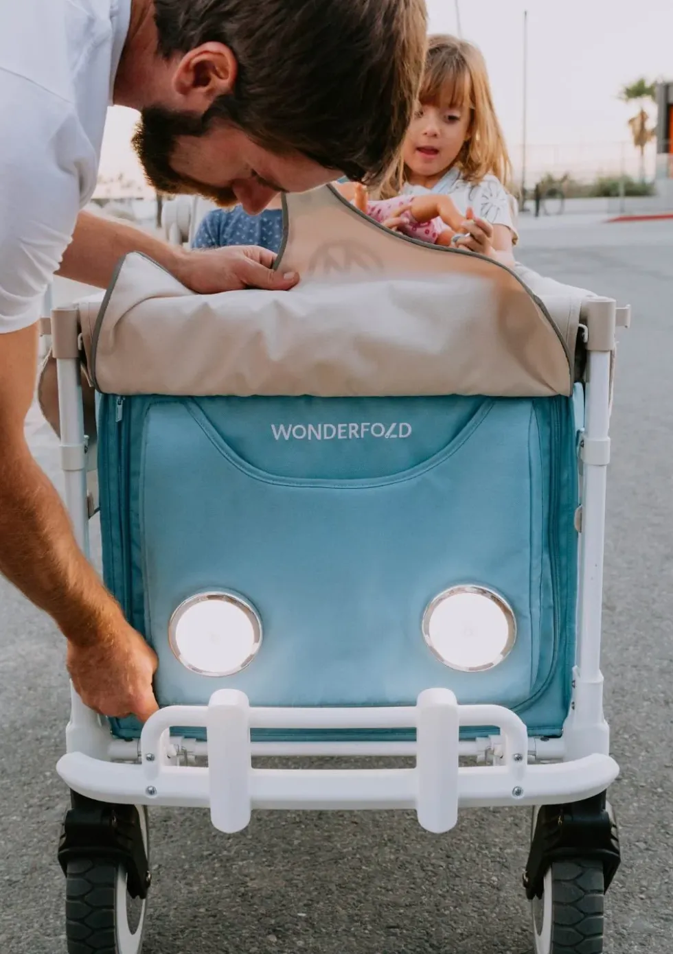 VW4 Volkswagen Kinderwagen 4-Sitzer Bondi Blue