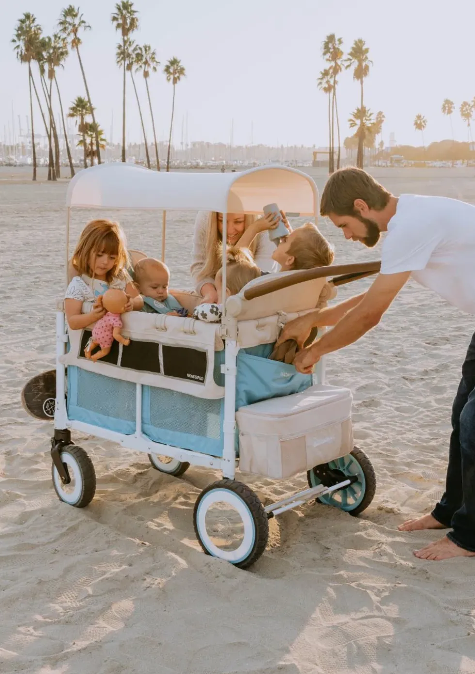 VW4 Volkswagen Kinderwagen 4-Sitzer Bondi Blue
