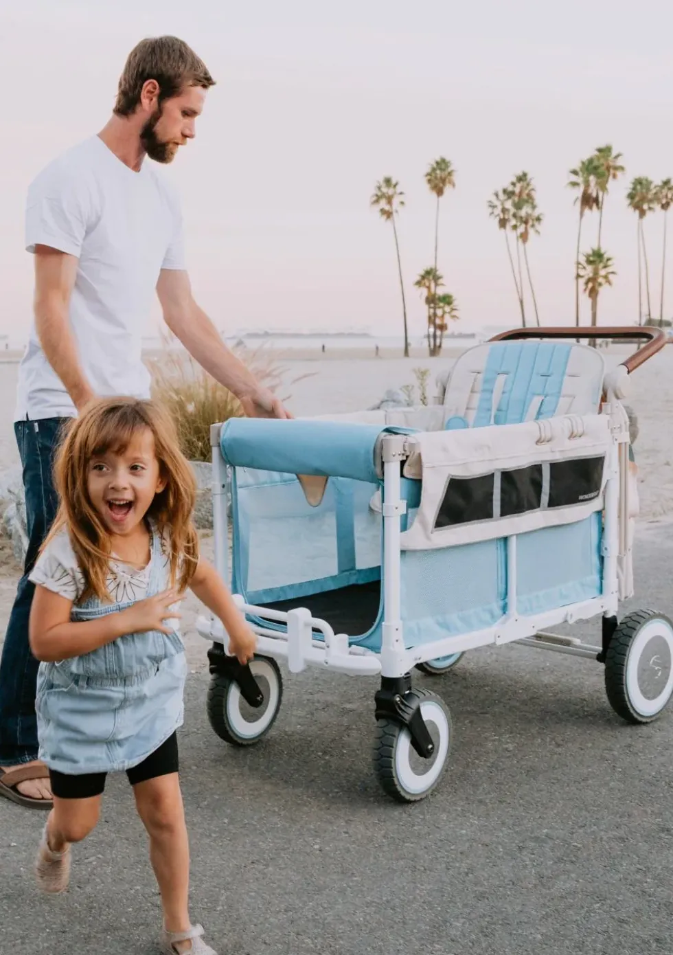 VW4 Volkswagen Kinderwagen 4-Sitzer Bondi Blue