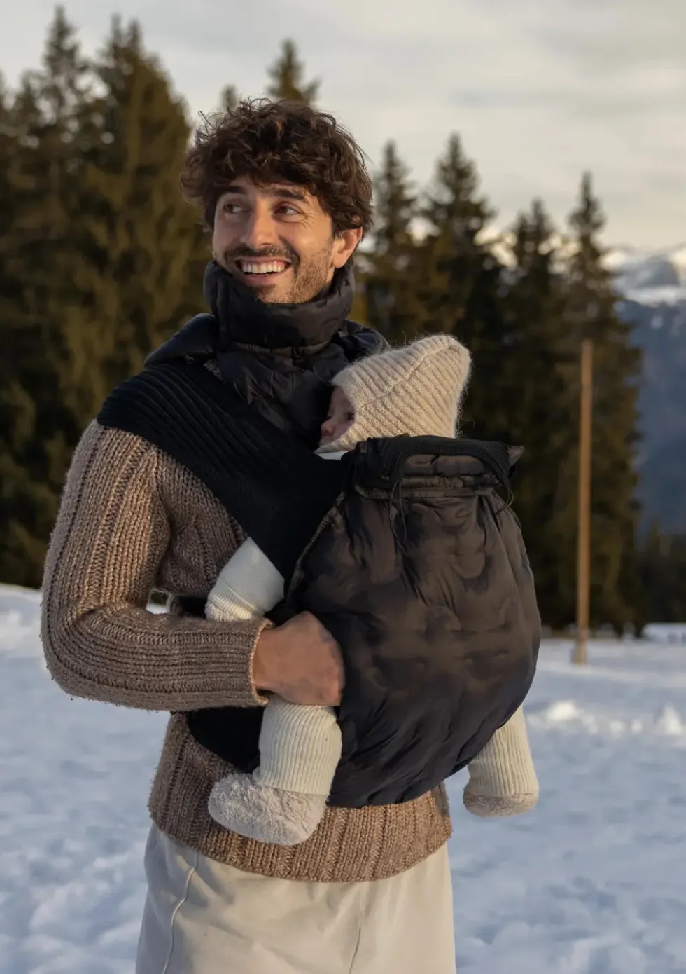 Wetter-Cover für Babytrage Black