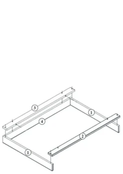 Wickelaufsatz XL für Kommode 'Tsugi' Honey Ash
