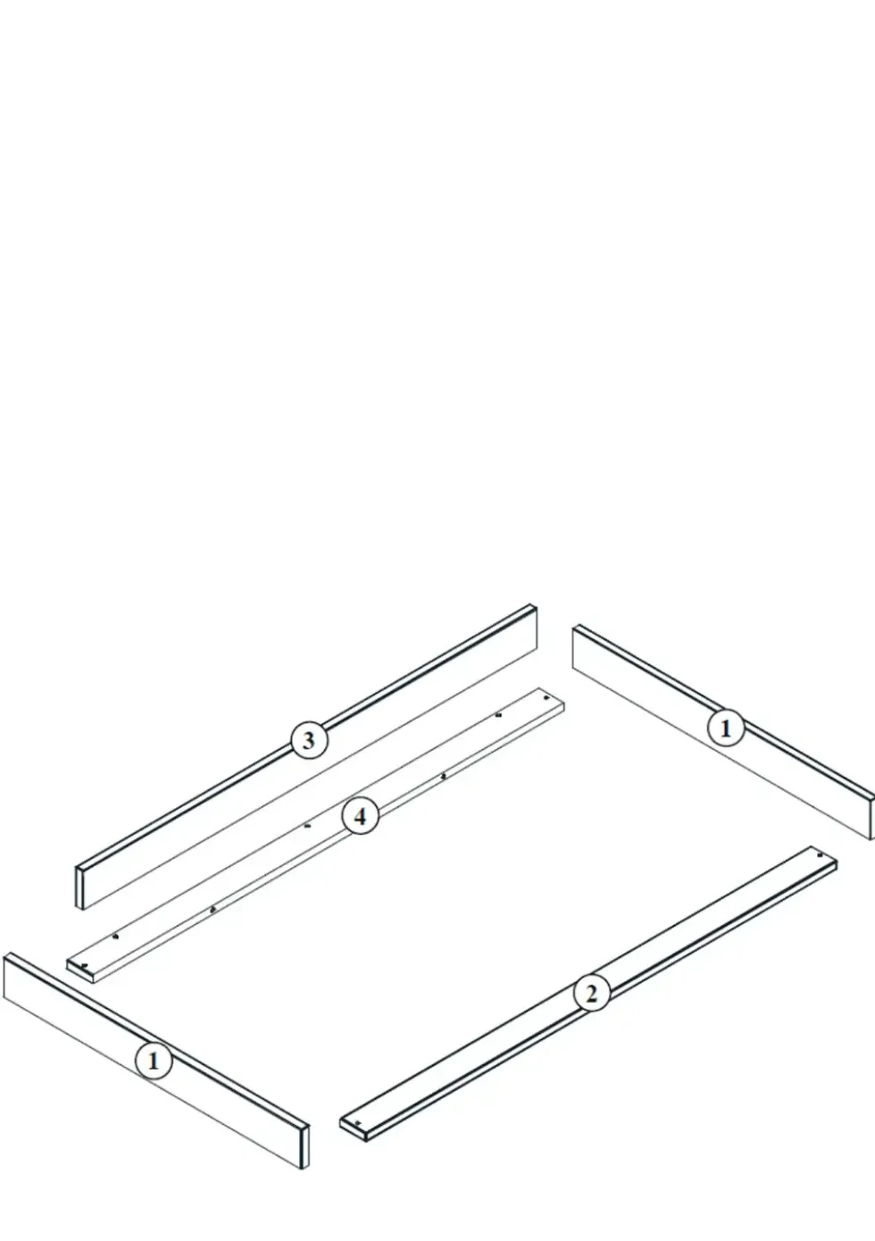 Wickelaufsatz XL für Kommode 'Kyo' Honey Ash