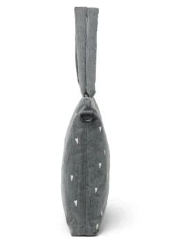 Wickeltasche 'Denim Diaper Bag' Grey Hearts