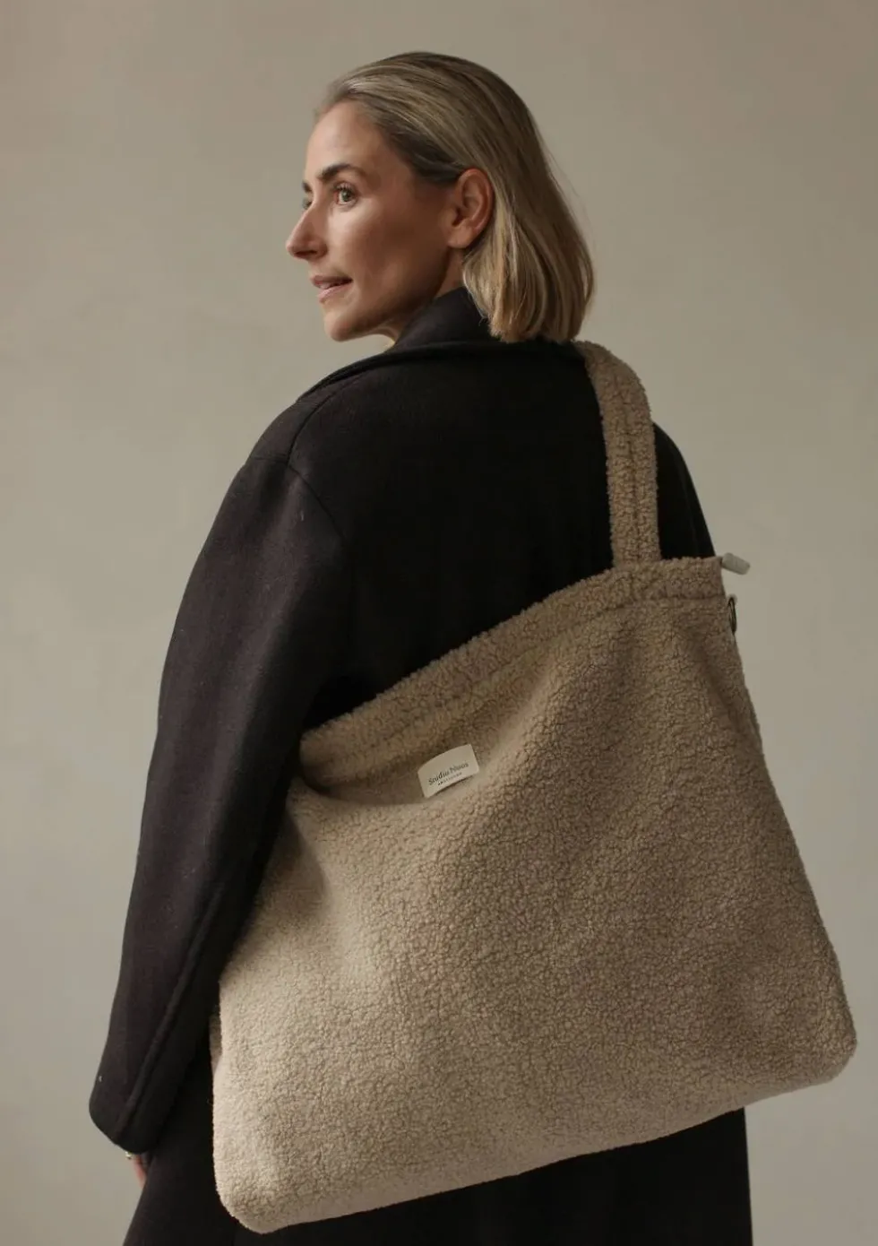 Wickeltasche 'Teddy Diaper Bag' Ecru