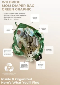 Wickeltasche Green Graphic