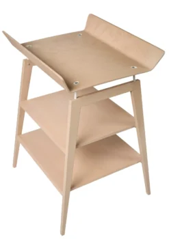 Wickeltisch mit Schaumstoffpolster 'Linea' Buche