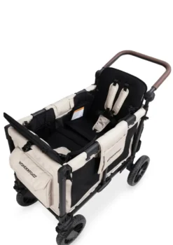 W2 Luxe Pro Kinderwagen 2-Sitzer Sandy Beige