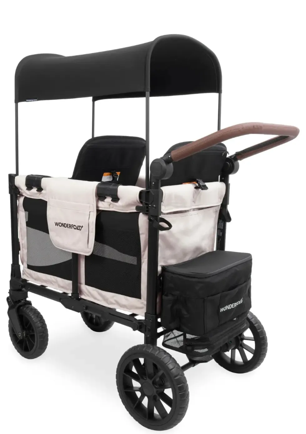 W2 Luxe Pro Kinderwagen 2-Sitzer Sandy Beige