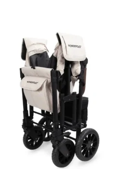 W2 Luxe Pro Kinderwagen 2-Sitzer Sandy Beige