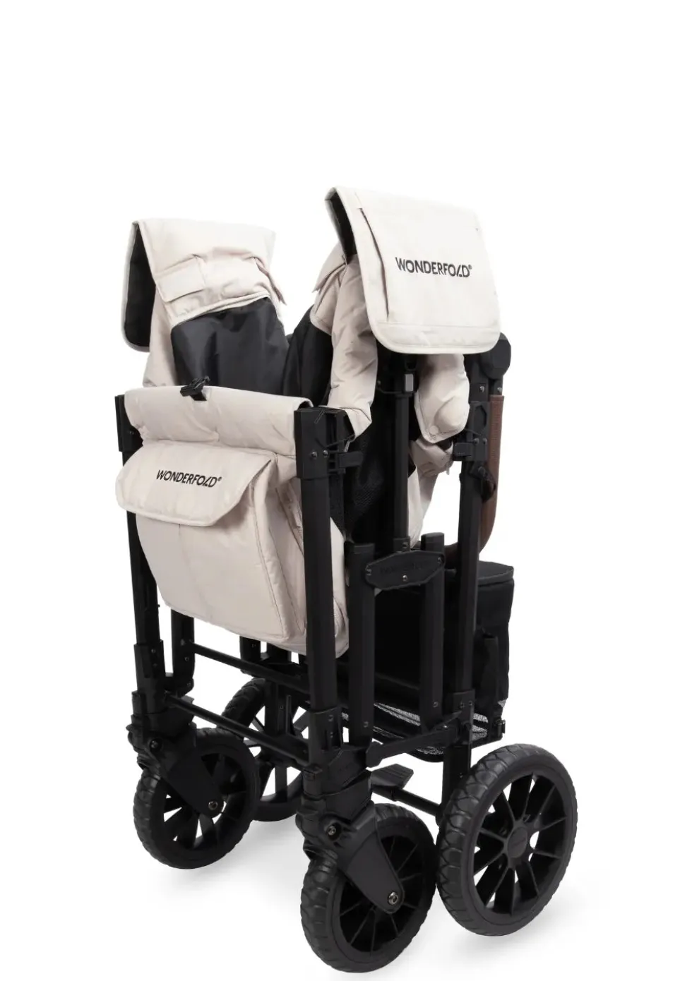 W2 Luxe Pro Kinderwagen 2-Sitzer Sandy Beige