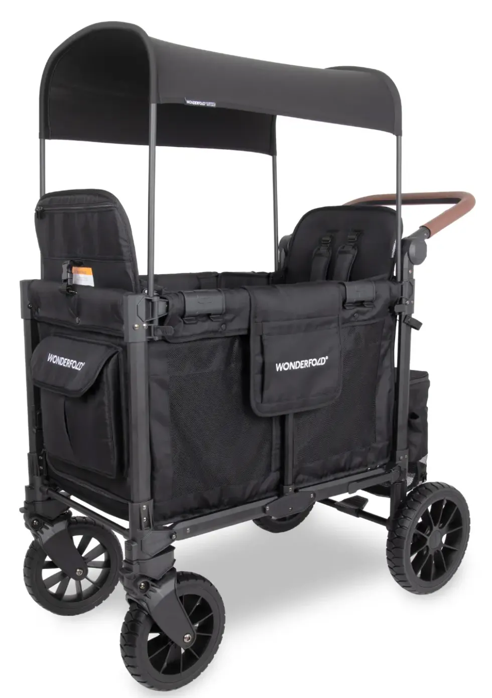 W2 Luxe Pro Kinderwagen 2-Sitzer Jet Black