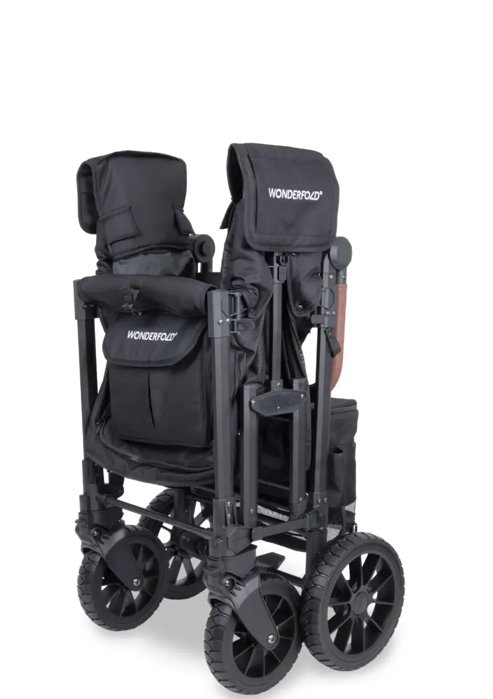 W2 Luxe Pro Kinderwagen 2-Sitzer Jet Black