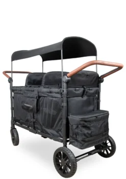 W6 Luxe Pro Kinderwagen 6-Sitzer Jet Black