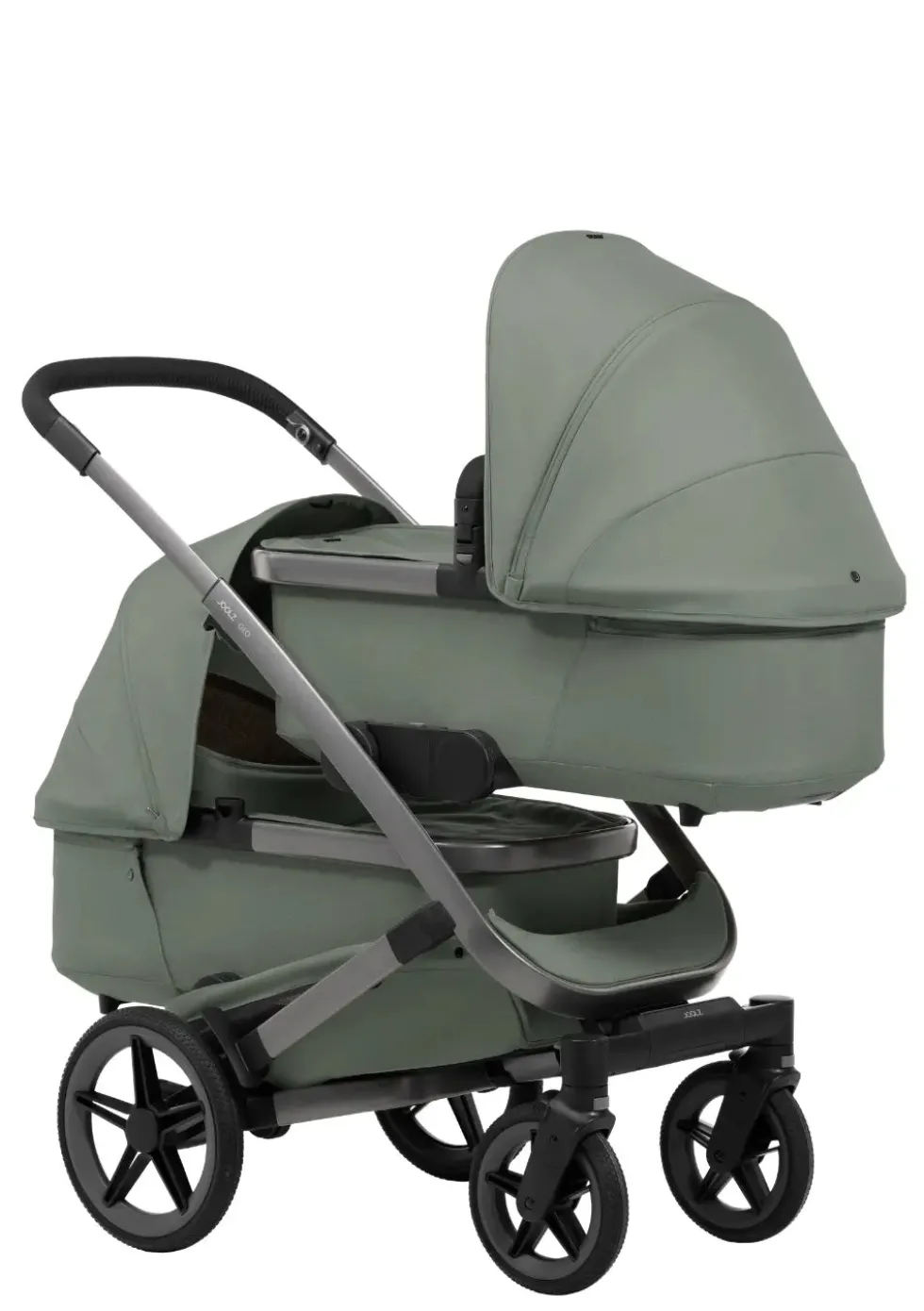 Zwillings-Kinderwagen-Set 'Geo5 Twin' Sage Green
