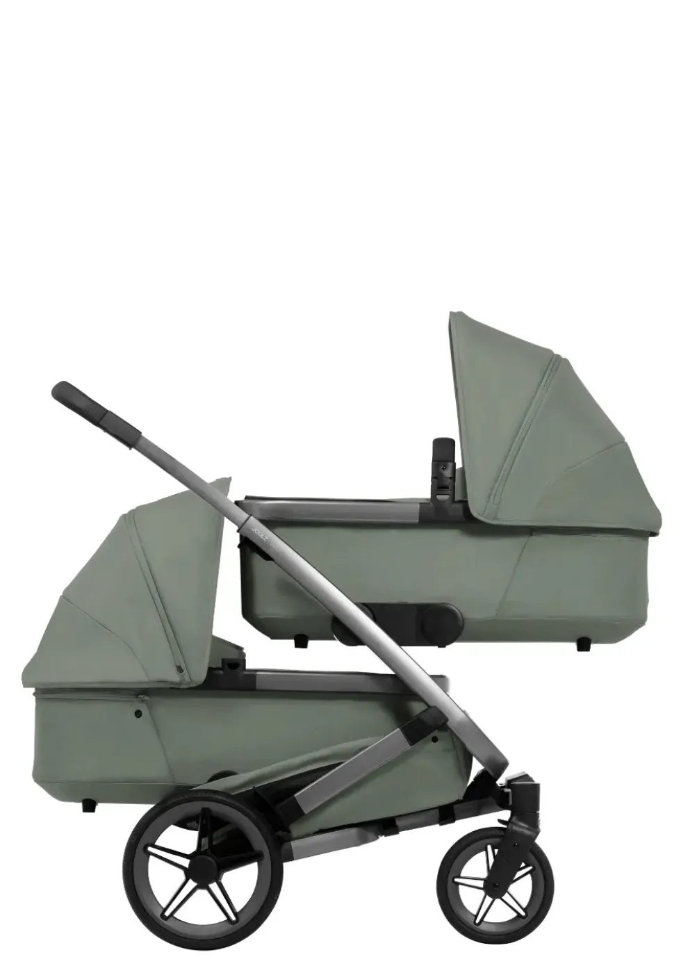 Zwillings-Kinderwagen-Set 'Geo5 Twin' Sage Green