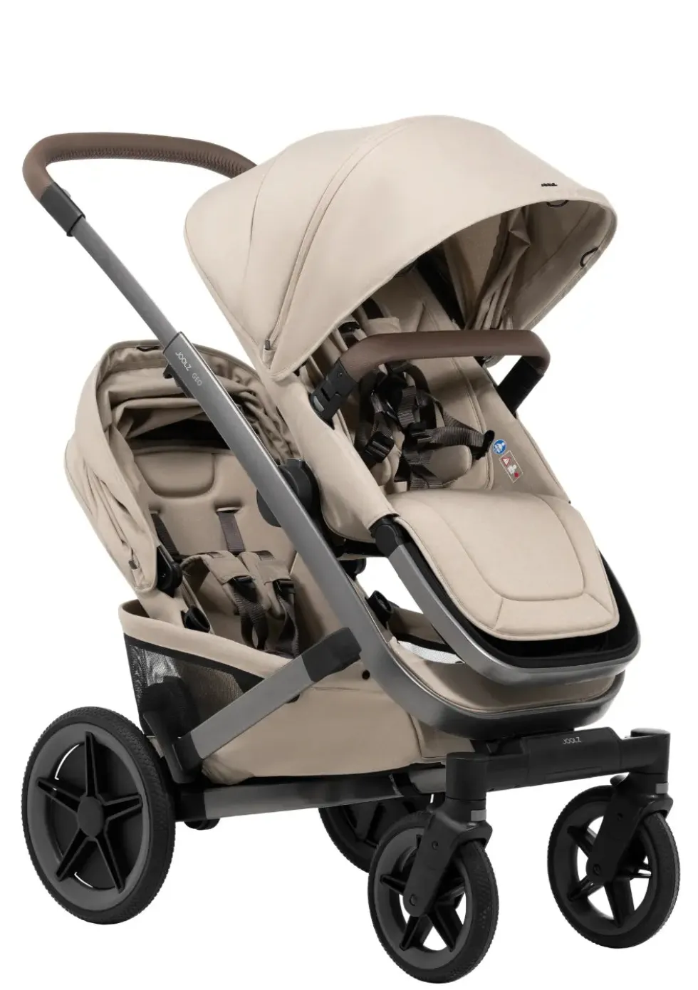 Zwillings-Kinderwagen-Set 'Geo5 Twin' Sandy Taupe