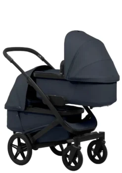 Zwillings-Kinderwagen-Set 'Geo5 Twin' Dark Navy Blue